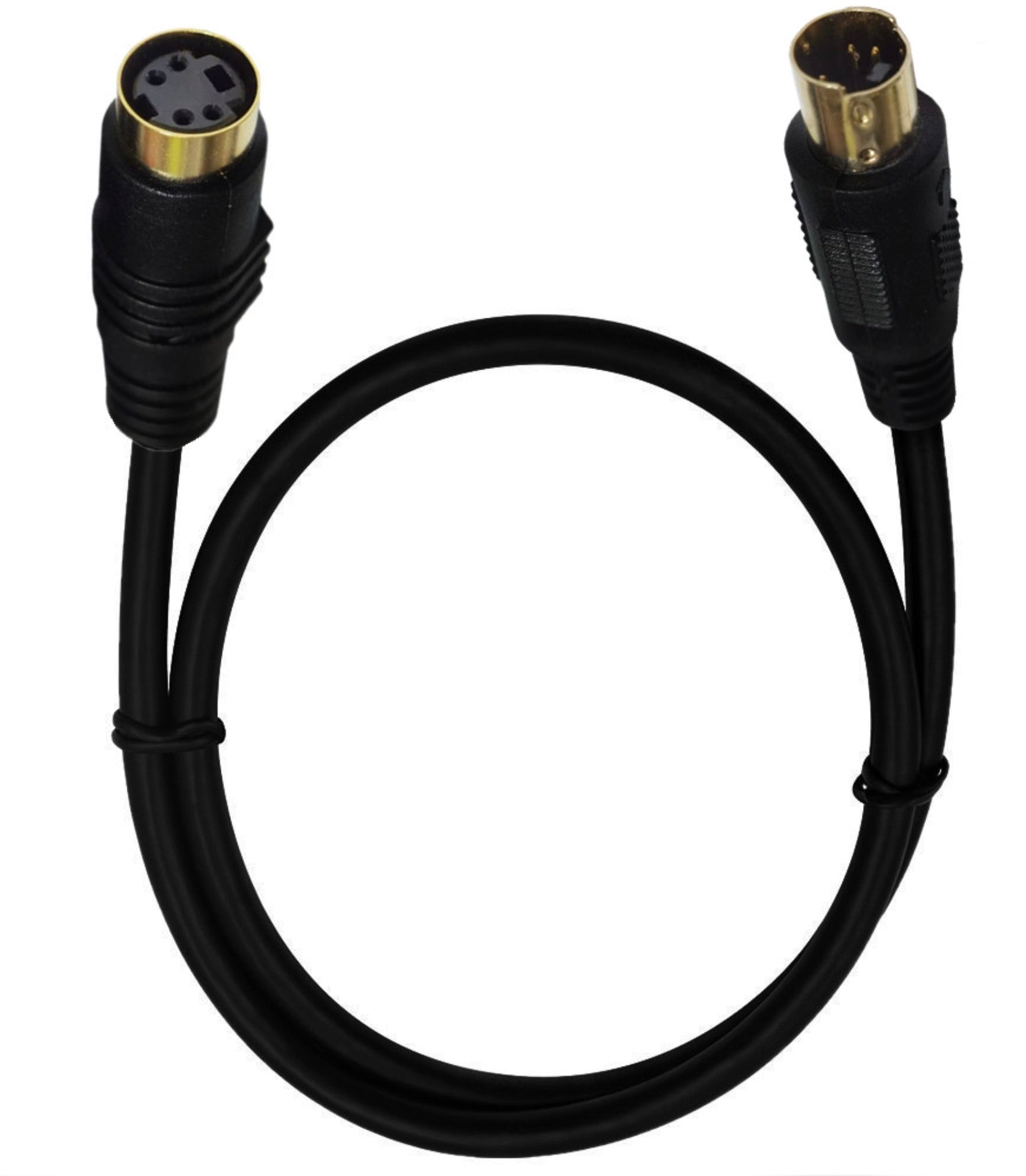 Adaptateur vidéo composite RCA SVHS-Femme Mini DIN 4 broches mâle -  Cablematic