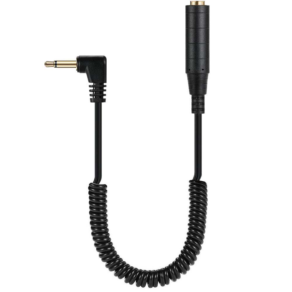 3.5mm Mono Male to 6.35mm Female Audio Coiled Extension Cable