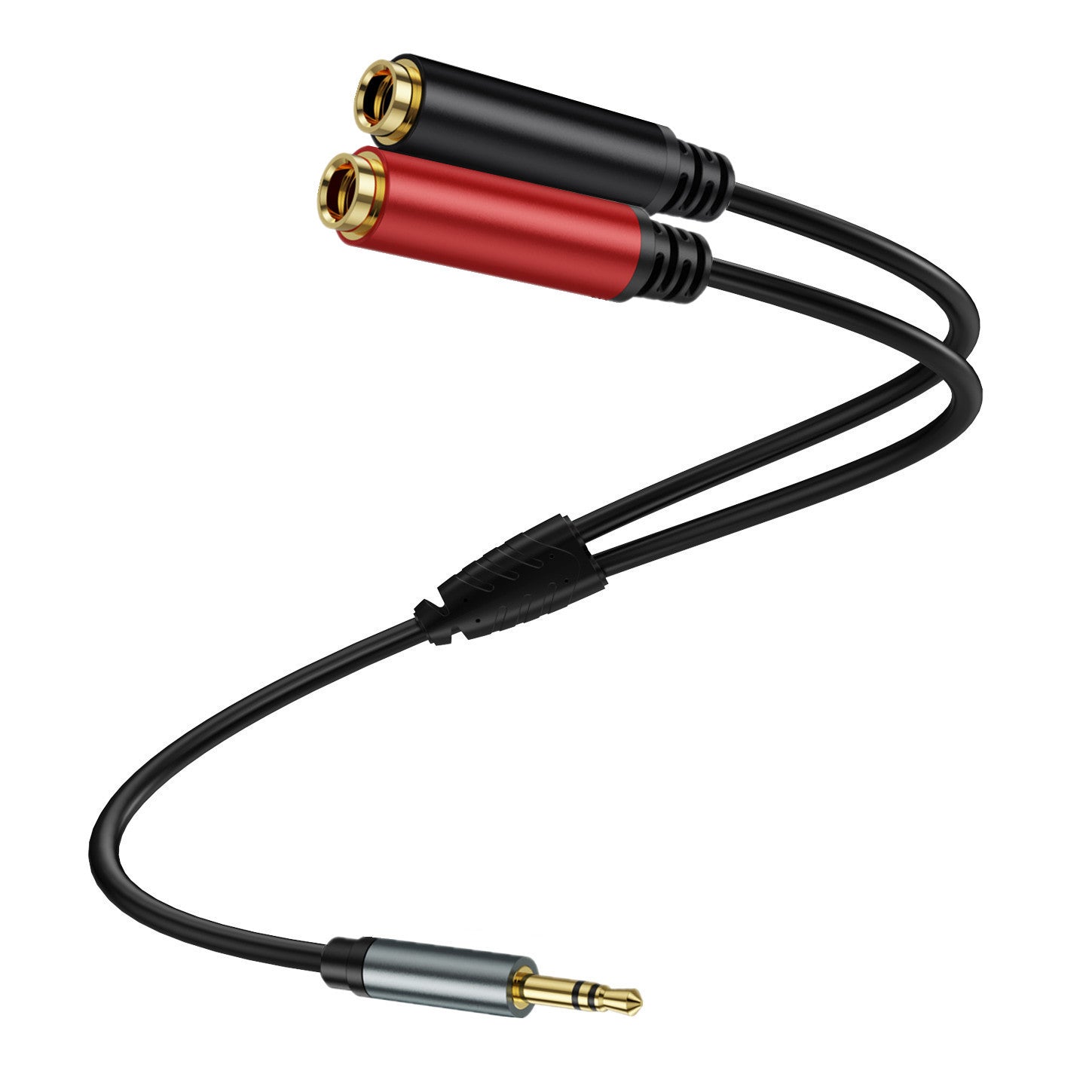 3.5mm to Dual 6.35mm Y Splitter Cable, 3.5mm 1/8" TRS Male to Dual 6.35mm 1/4" TS Female Stereo Audio Adapter for Headphone,Speaker,Home Stereo System