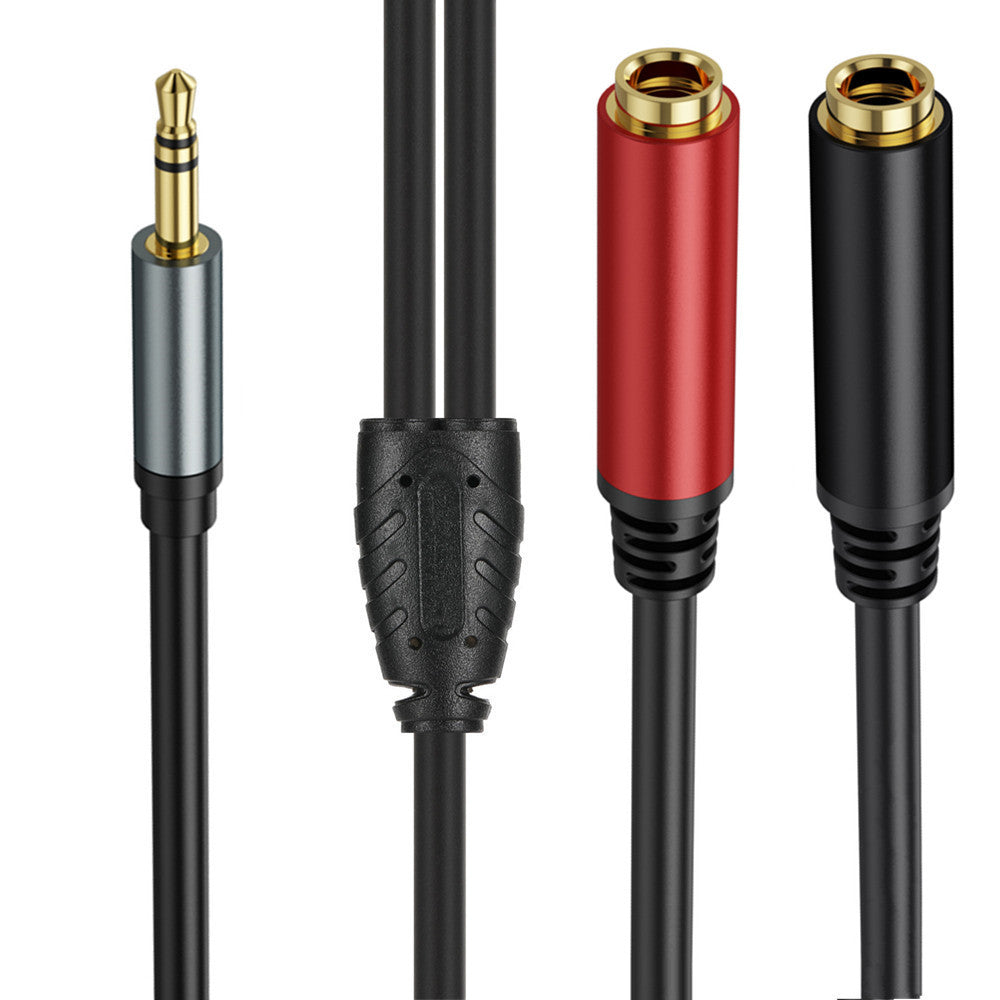 3.5mm to Dual 6.35mm Y Splitter Cable, 3.5mm 1/8" TRS Male to Dual 6.35mm 1/4" TS Female Stereo Audio Adapter for Headphone,Speaker,Home Stereo System