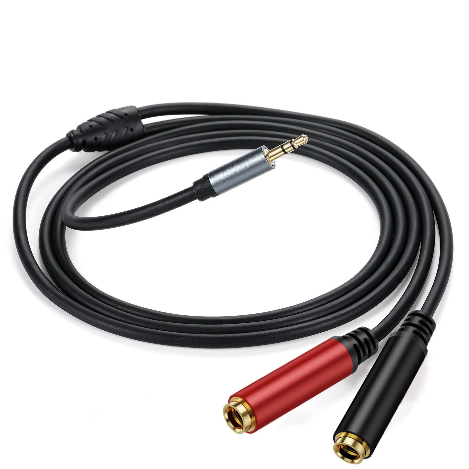 3.5mm to Dual 6.35mm Y Splitter Cable, 3.5mm 1/8" TRS Male to Dual 6.35mm 1/4" TS Female Stereo Audio Adapter for Headphone,Speaker,Home Stereo System