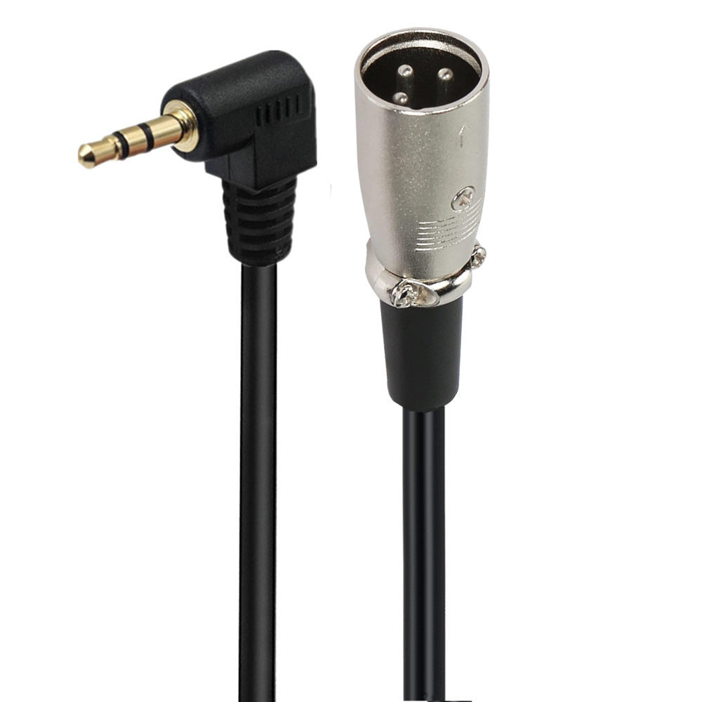 XLR to 3.5mm Angled Male Stereo Jack Audio Cable