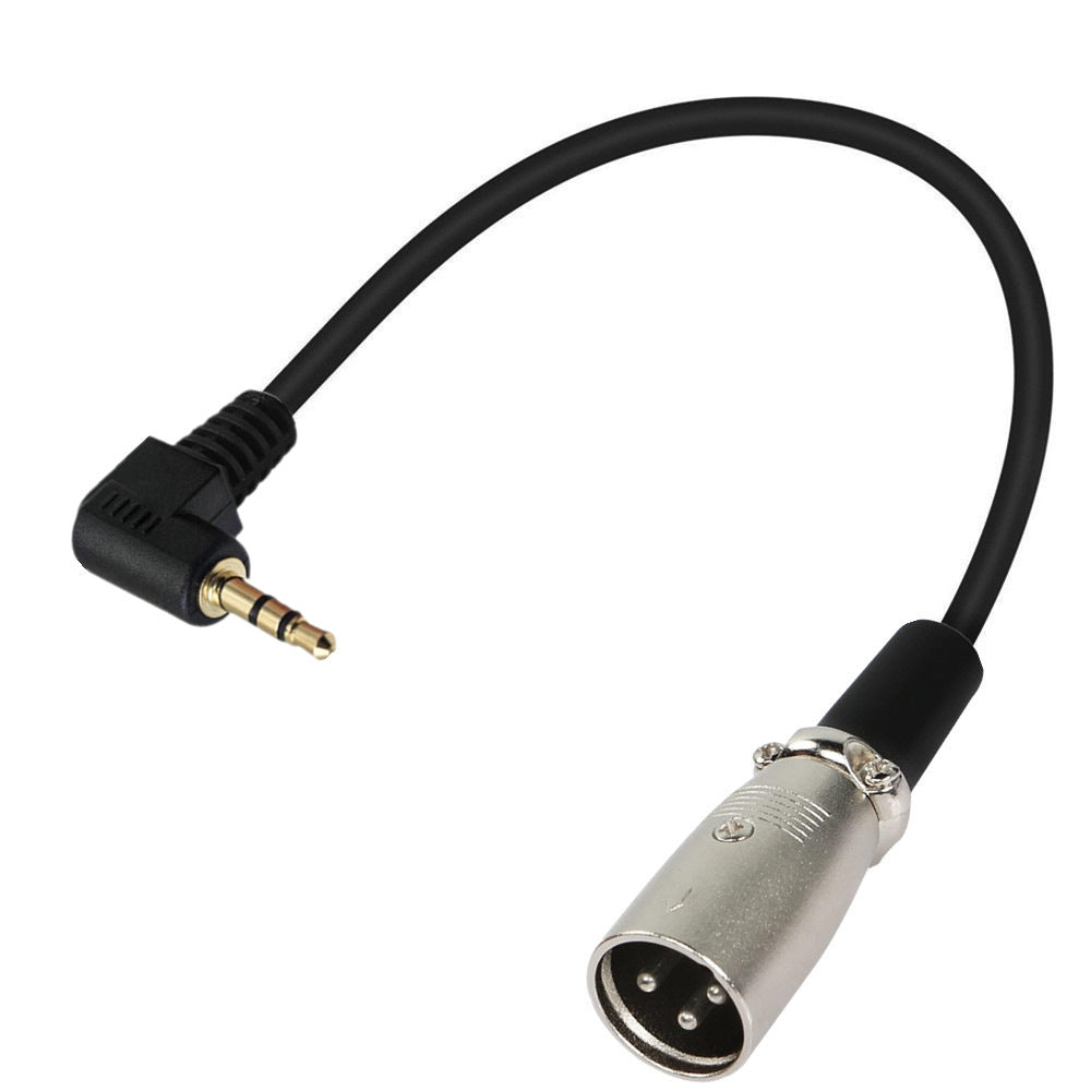 XLR to 3.5mm Angled Male Stereo Jack Audio Cable