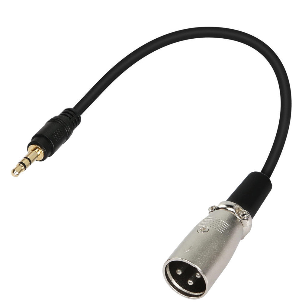 3.5mm 1/8" Male to XLR Male Audio Cable | Smartphone to Stereo Mixer Board