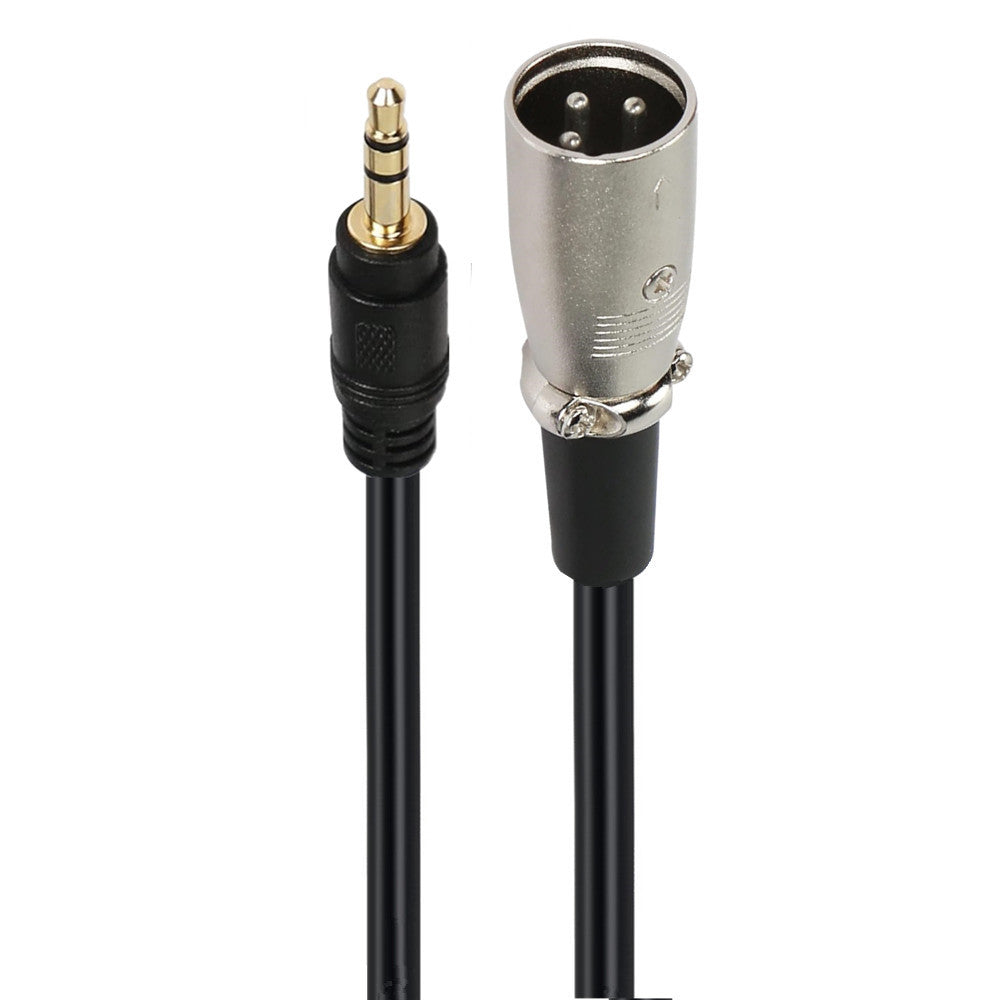 3.5mm 1/8" Male to XLR Male Audio Cable | Smartphone to Stereo Mixer Board