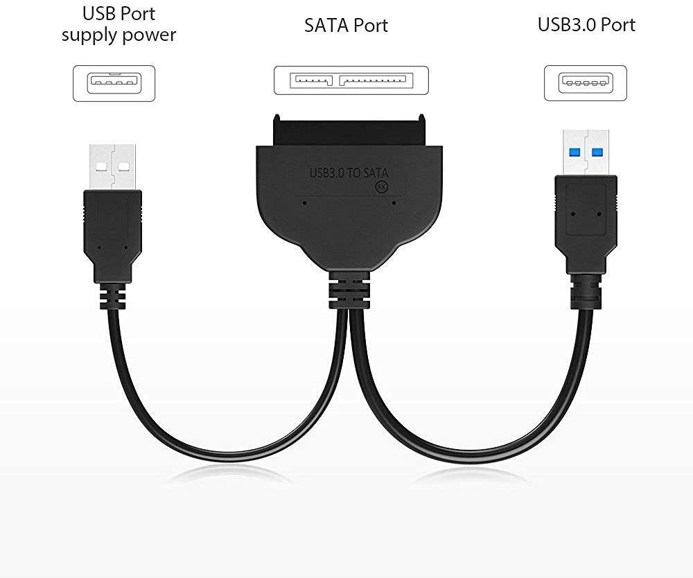 USB 3.0 to 2.5 inch SATA III Hard Drive/SSD Adapter Cable