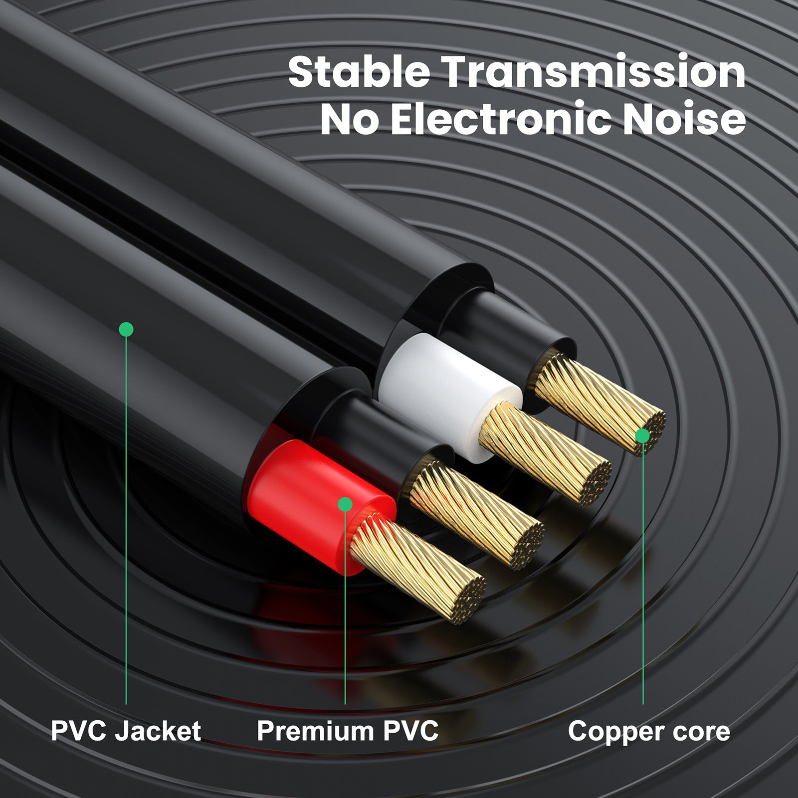 3.5mm Male to Dual RCA Male Audio Y Splitter Cable