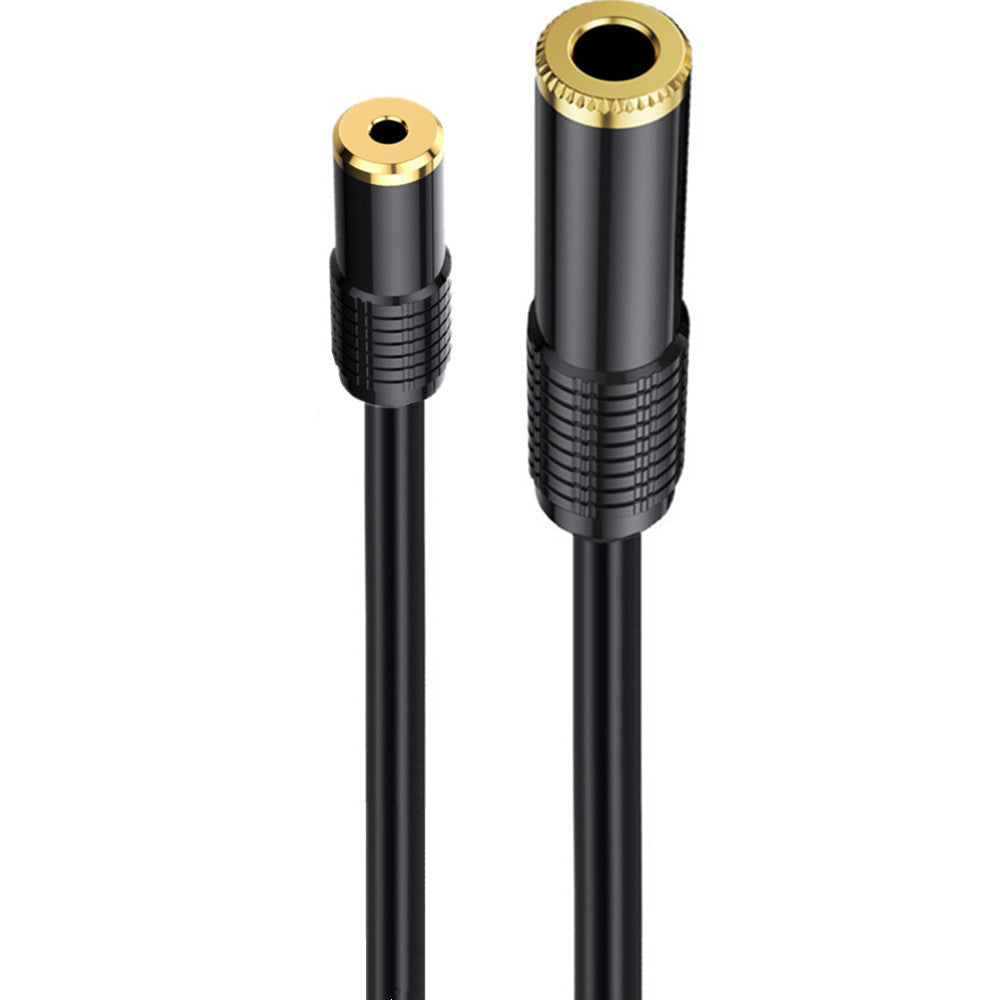 3.5mm to 6.35mm Stereo Audio Cable,6.35mm 1/4" Female to 3.5mm 1/8" Female TRS Bidirectional Extension Cable