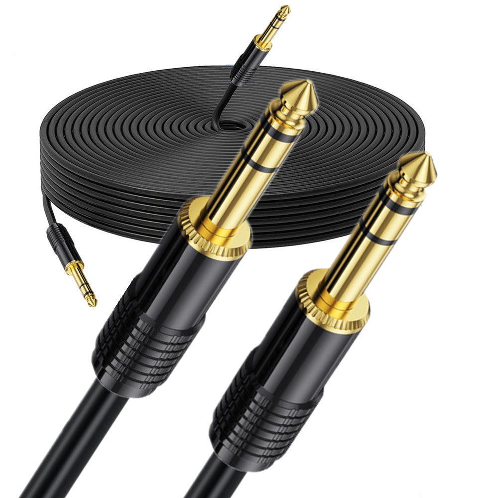 6.35mm TRS Guitar Cable, 1/4 inch 6.35mm to 6.35mm TRS Stereo Audio Interconnect Cord for Studio Monitor,Electric Guitar,Bass,Keyboard,Mixer,Amplifier,Speaker