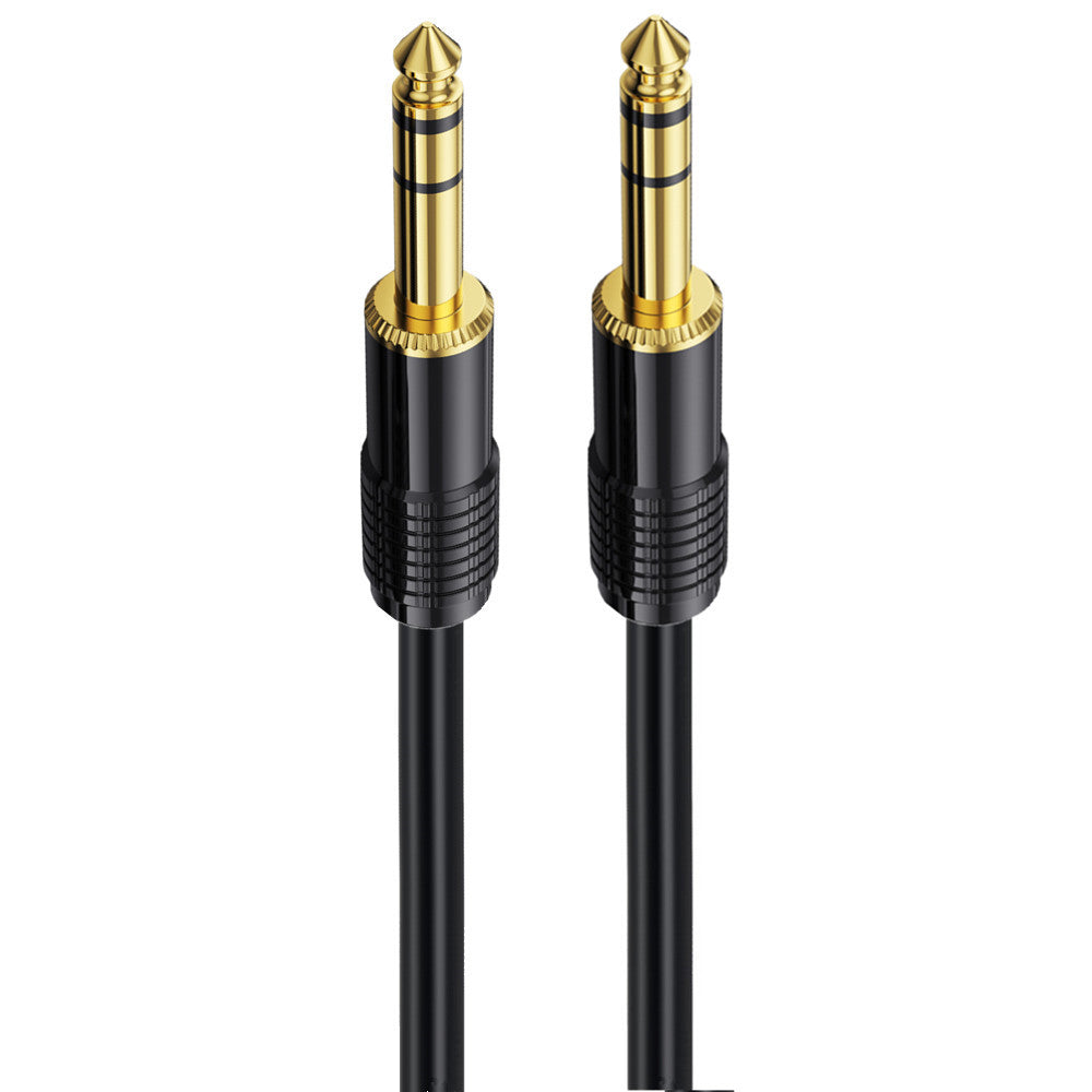 6.35mm TRS Guitar Cable, 1/4 inch 6.35mm to 6.35mm TRS Stereo Audio Interconnect Cord for Studio Monitor,Electric Guitar,Bass,Keyboard,Mixer,Amplifier,Speaker