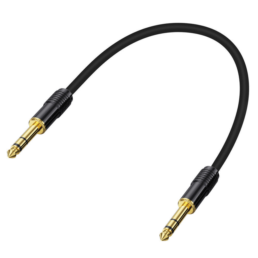 6.35mm TRS Guitar Cable, 1/4 inch 6.35mm to 6.35mm TRS Stereo Audio Interconnect Cord for Studio Monitor,Electric Guitar,Bass,Keyboard,Mixer,Amplifier,Speaker