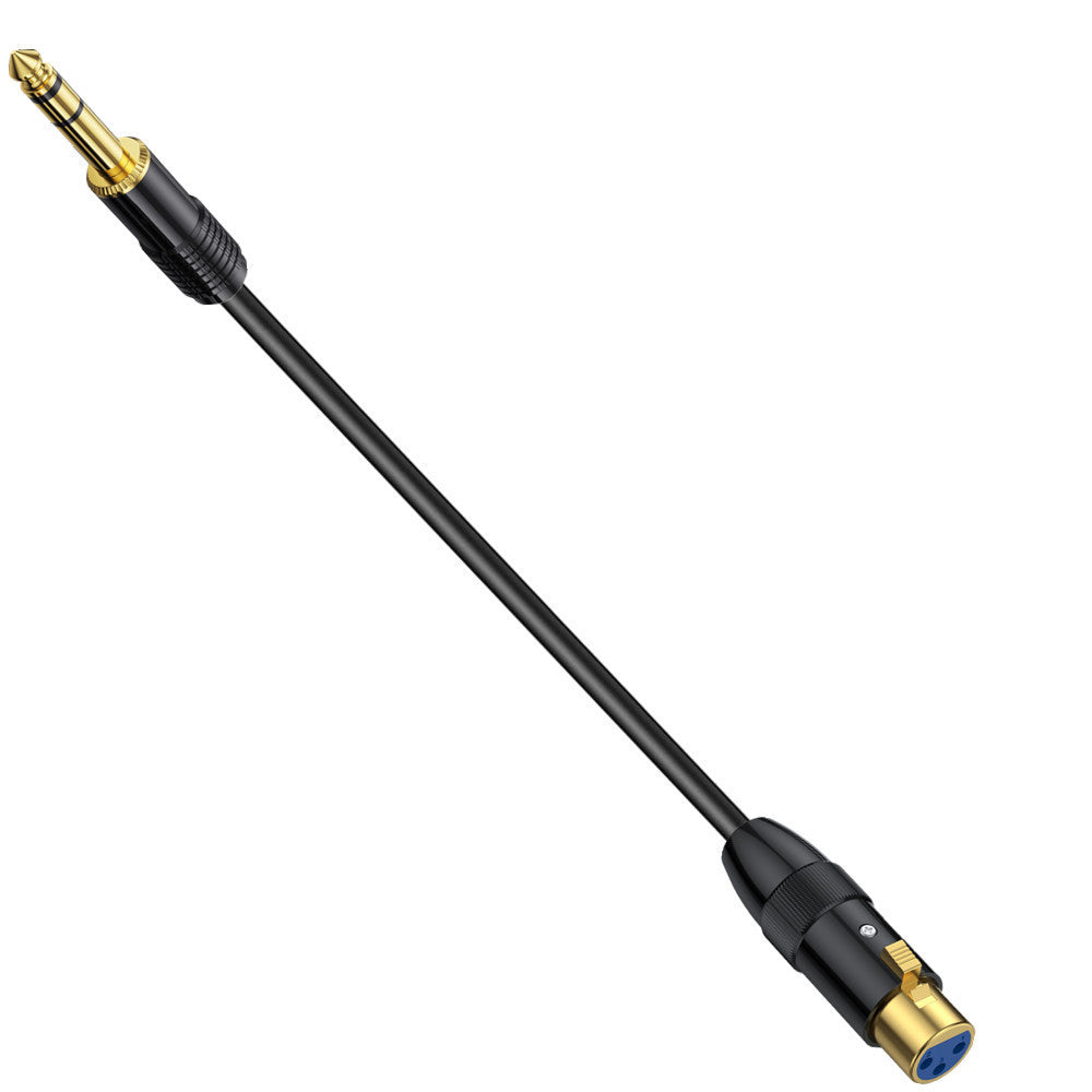 XLR Female to 1/4 TRS Microphone Cable, 6.35mm Stereo Jack to 3pin XLR Female Balanced Interconnect Microphone Cable