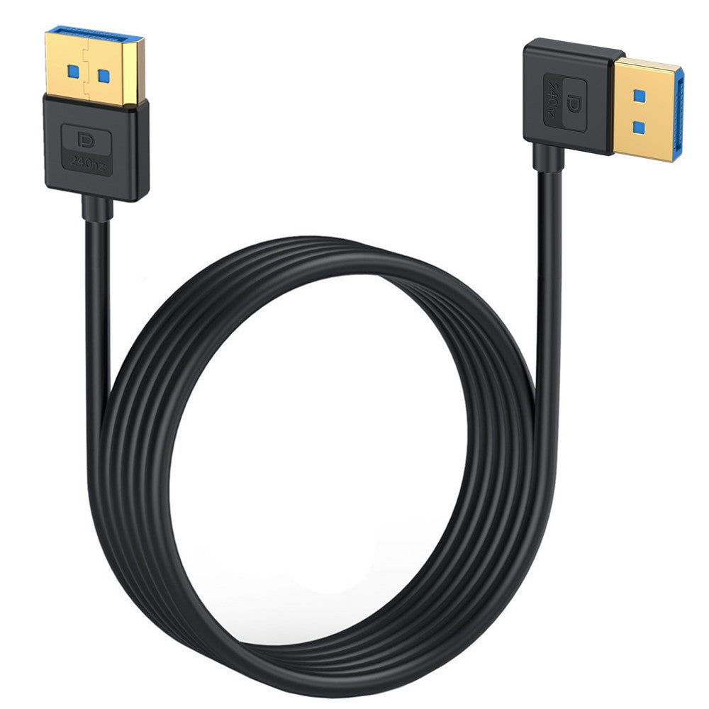 DisplayPort 1.4 DP to DP Cable, 8K60hz Ultra-HD Video Cable for Desktop Laptop Monitor | Right Angle