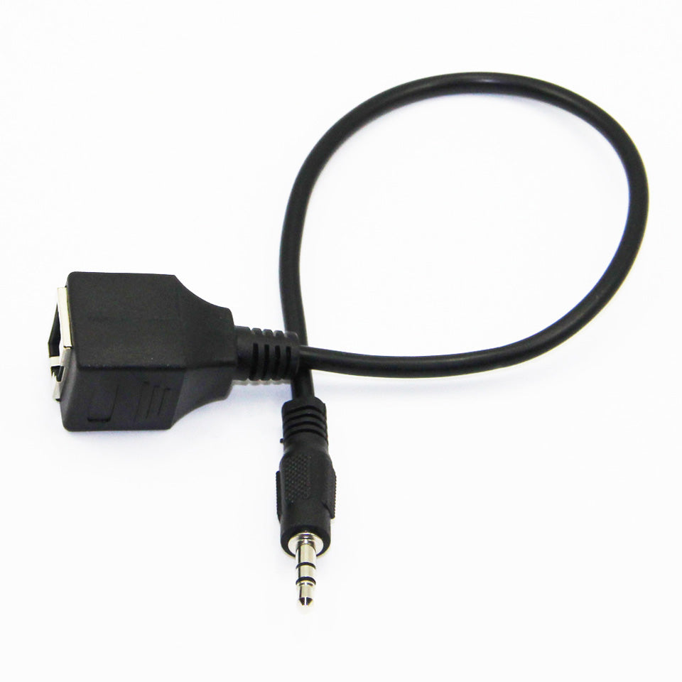 3.5mm Stereo Male to RJ45 Female Audio Extension Cable