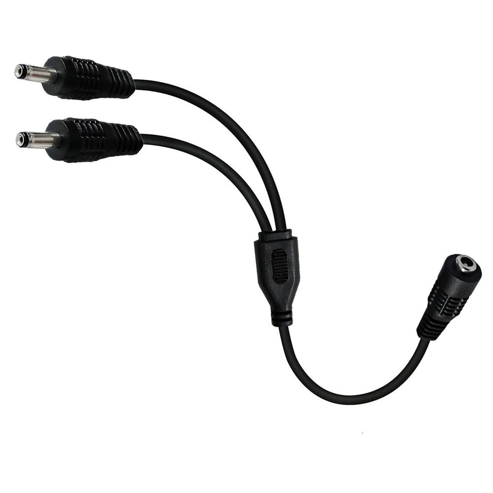 3.5mm x 1.35mm Female to Dual Male Charging Cable for CCTV Cameras LED Light Strip