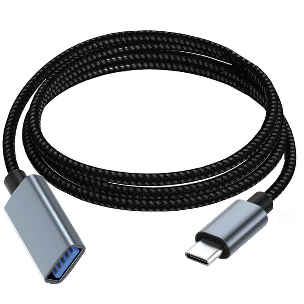 USB C 3.1 Male to USB 3.0 A Female OTG Extension Cable 0.3m