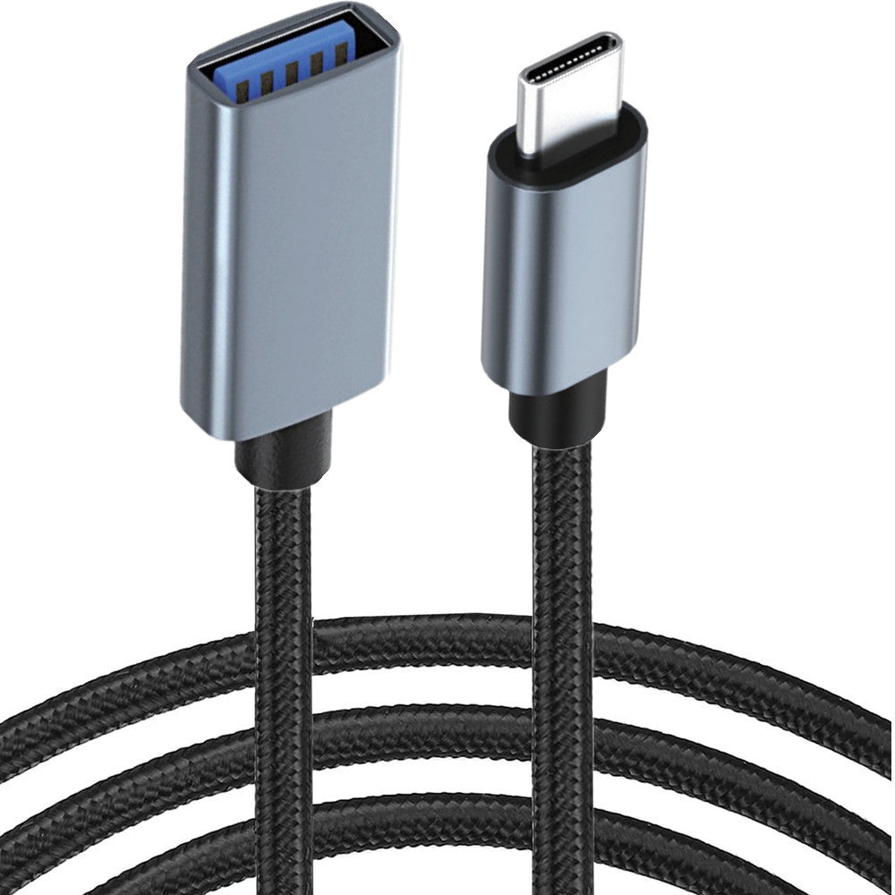 USB C 3.1 Male to USB 3.0 A Female OTG Extension Cable 0.3m