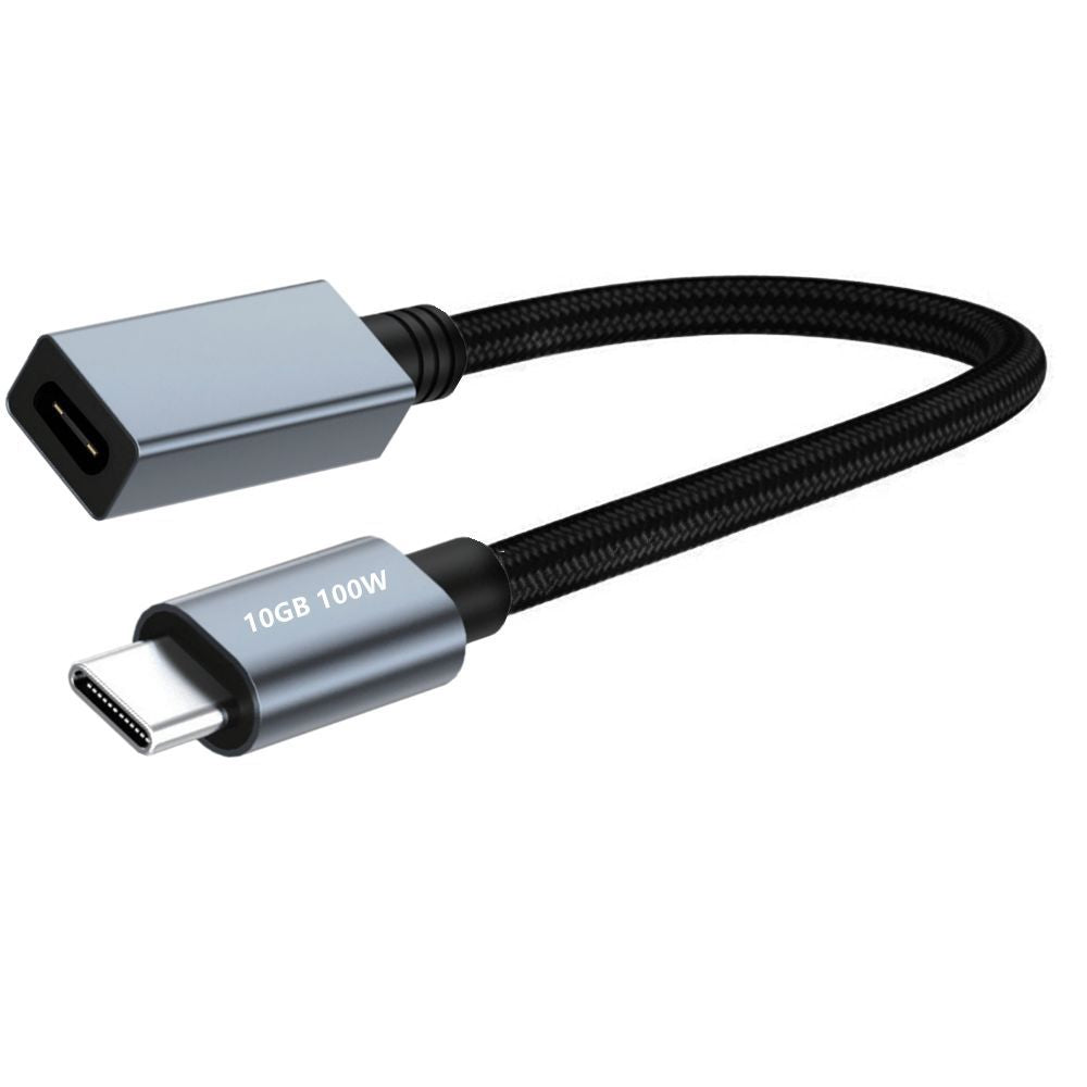 USB C 3.2 Male to Female PD100W Extension Cable Gen2 10Gb