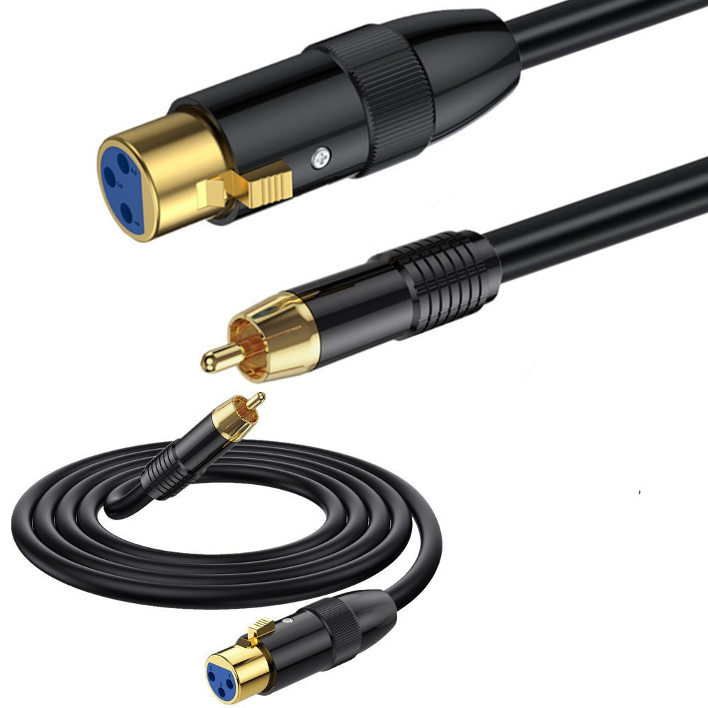 XLR to RCA Phono Audio Cable, XLR 3 Pin Female to  RCA Male Stereo Connector