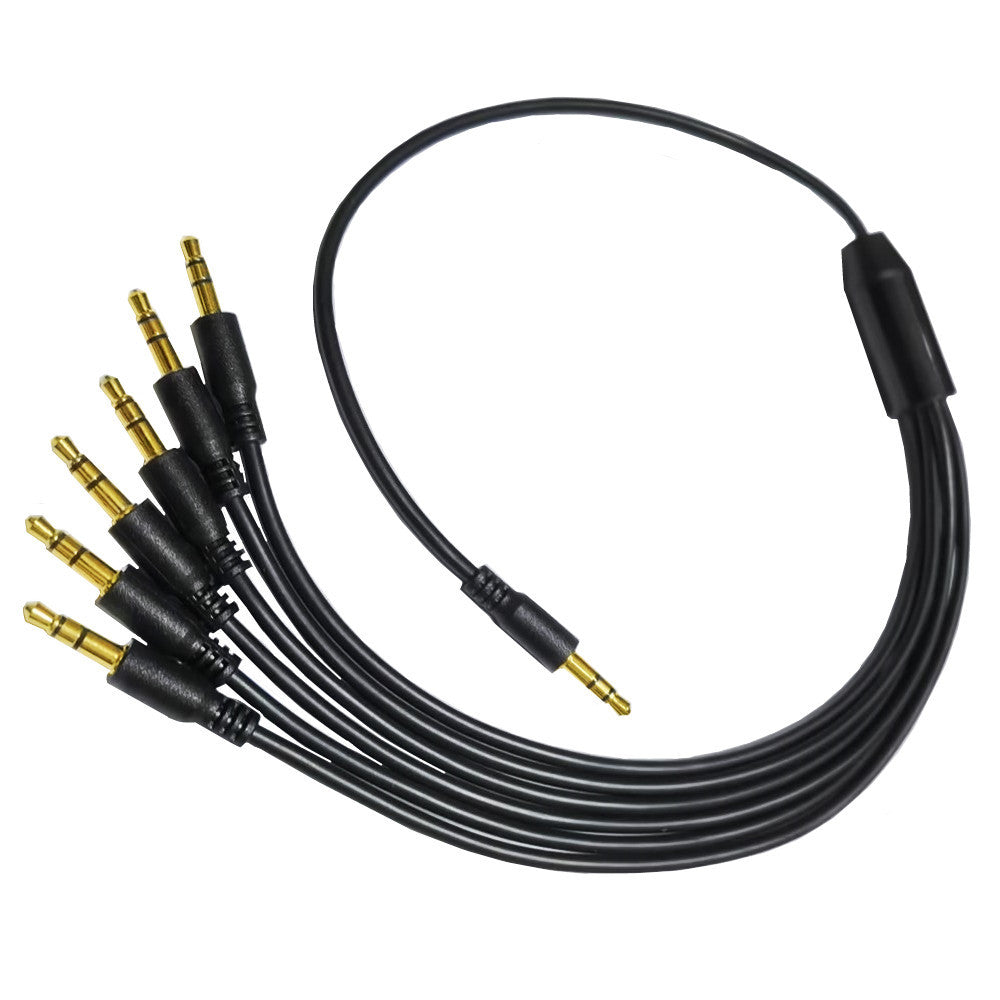3.5mm 3Pole to 6 x 3.5mm 3Pole TRS Stereo Jack Headphone Audio Cable 1m