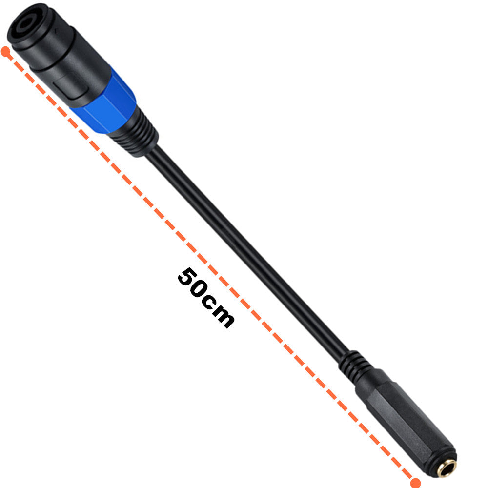 6.35mm 1/4 TS Female to Speaker Female Cables 0.5m