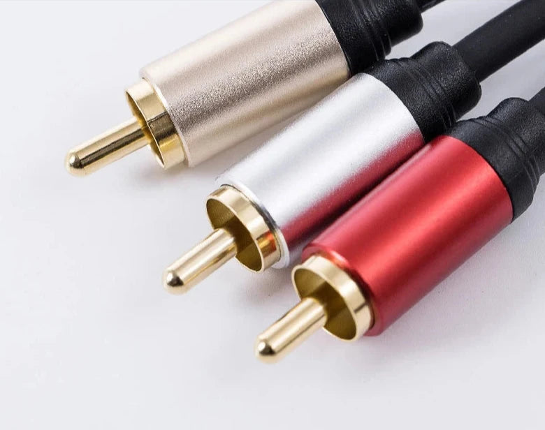 3.5mm Jack to 3 x RCA Stereo Audio Video Cable 1.8m