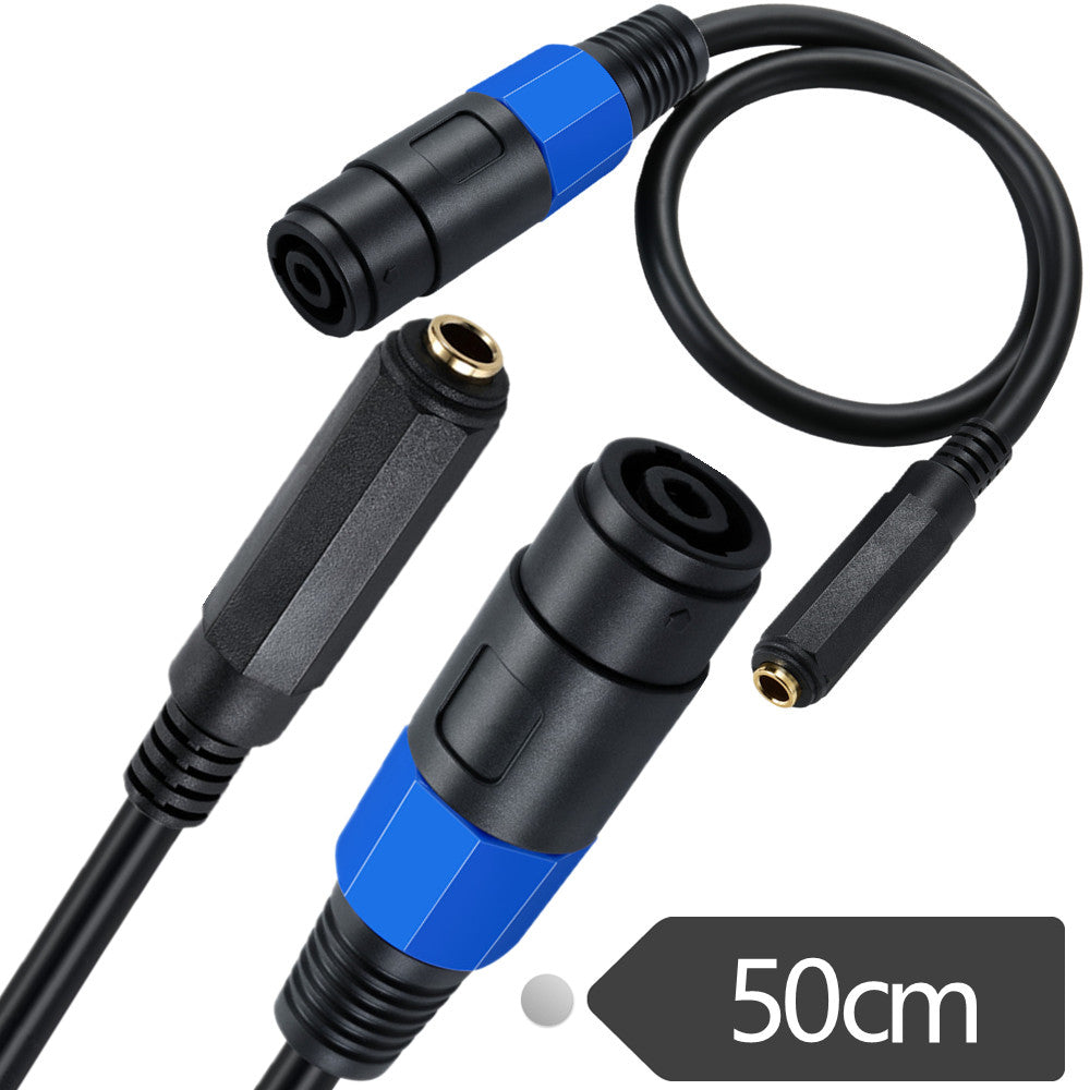 6.35mm 1/4 TS Female to Speaker Female Cables 0.5m