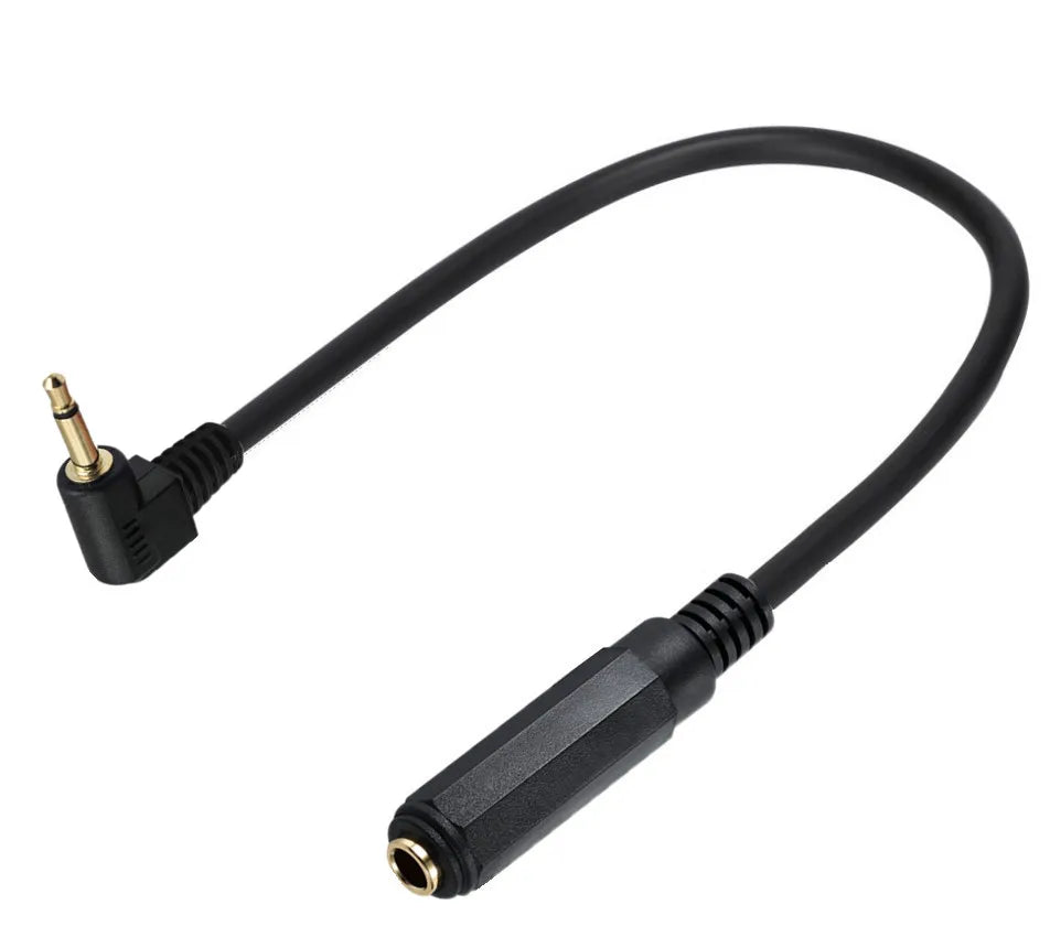 3.5mm 1/8" TS Mono Male to 6.35mm 1/4" Mono Female Audio Cable