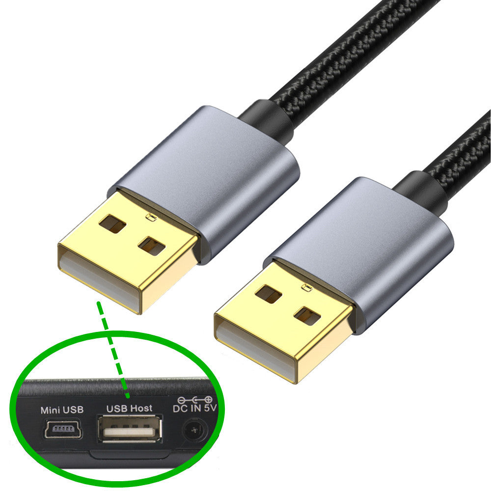 USB 2.0 AM Cable, Type A Male to Type A Male Extension Cable 480Mbps