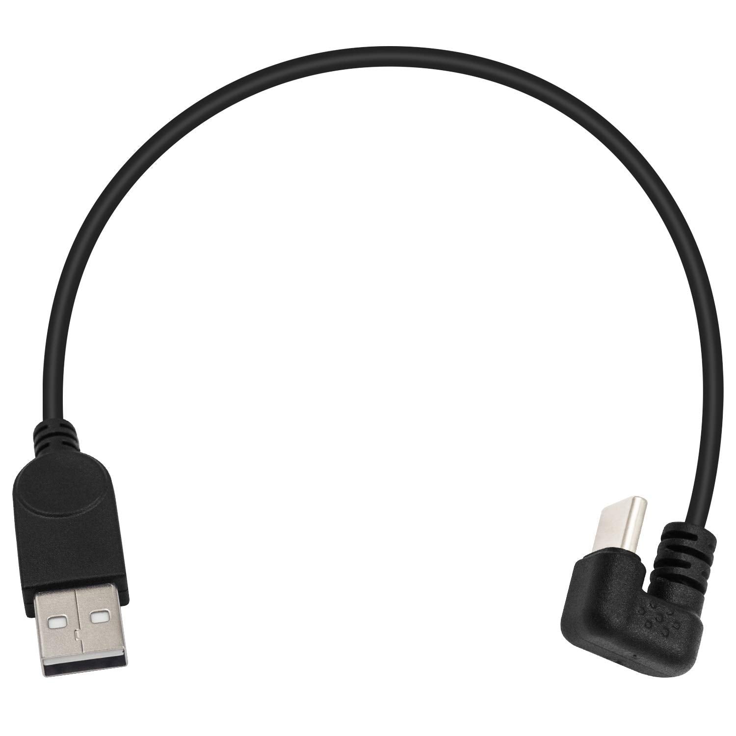 USB C U Shaped Cable, USB A to Type C Fast Data Charging Angled Cable