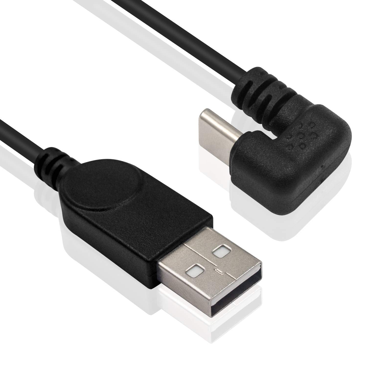 USB C U Shaped Cable, USB A to Type C Fast Data Charging Angled Cable