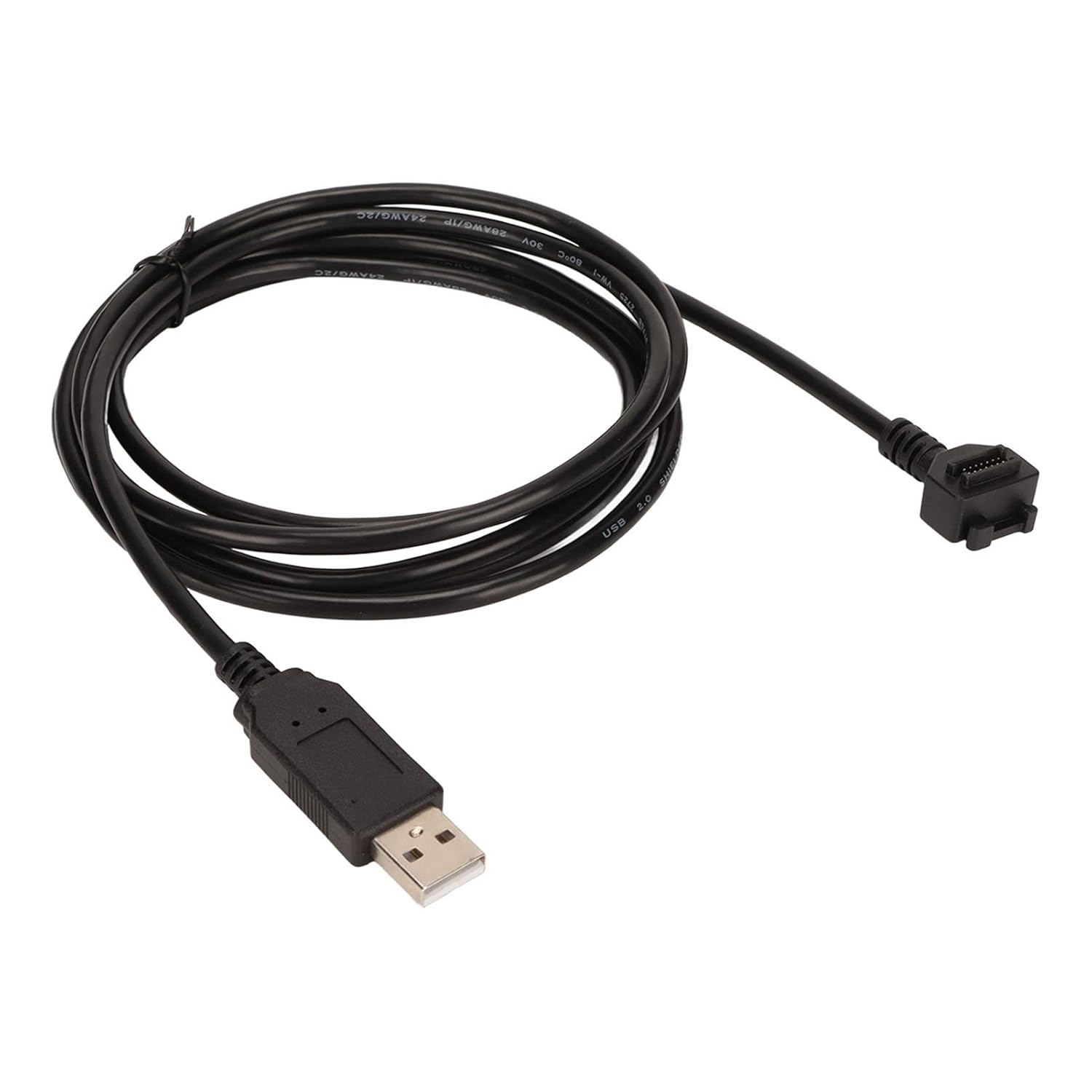 USB Cable for Verifone VX820 VX810, Dual 14 Pin IDC to USB AM 480 Mbps USB Type B Scanner Cable