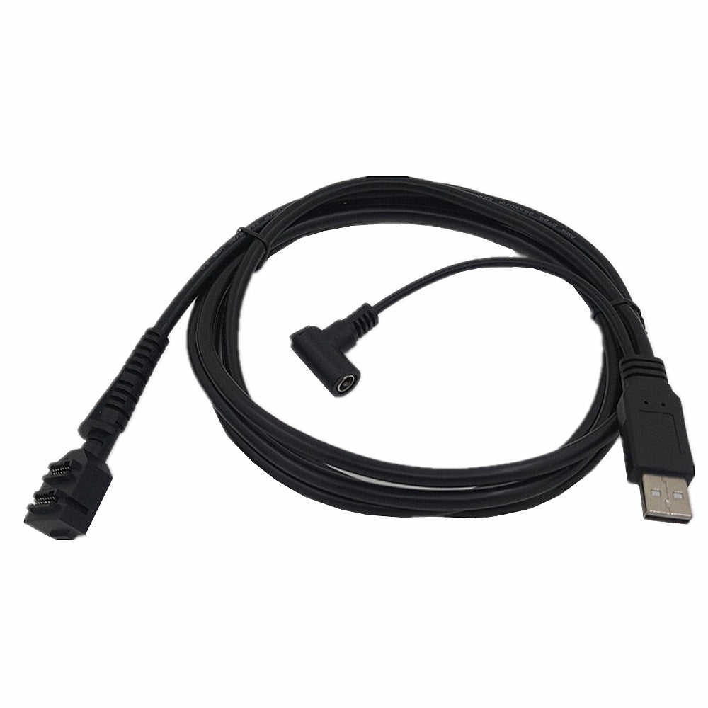 USB Scanner Cable, Dual 14Pin IDC DC5521 Female Power Supply to USB 2.0 AM Connector for Verifone VX805 VX820