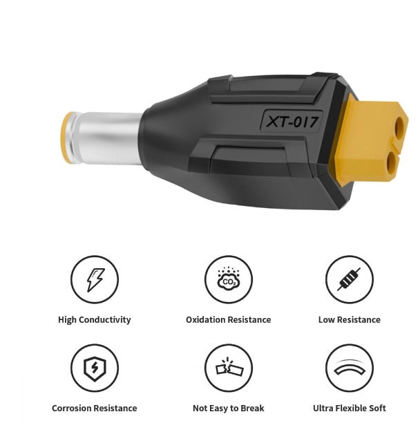 XT60 Female SC100 Protocol to DC 7.9x5.4mm Male Fast Charging Adapter