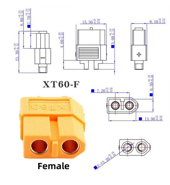 XT60 Male SC100 Protocol to XT60 Female Fast Charging Adapter