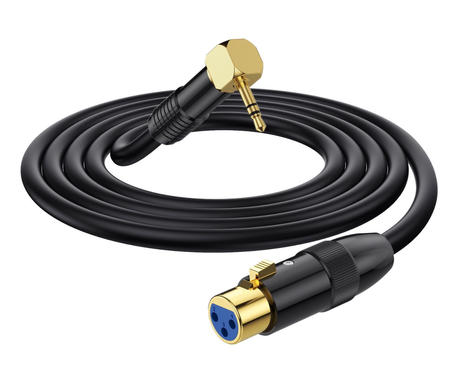 3.5mm to XLR Audio Cable | 3.5mm (1/8 Inch) TRS Stereo Male to XLR 3Pin Female Microphone Interconnect Extension Cable