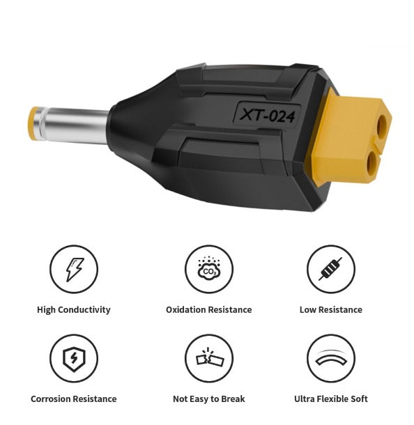 XT60 Female SC100 Protocol to DC 5.5x2.5mm Male Fast Charging Adapter