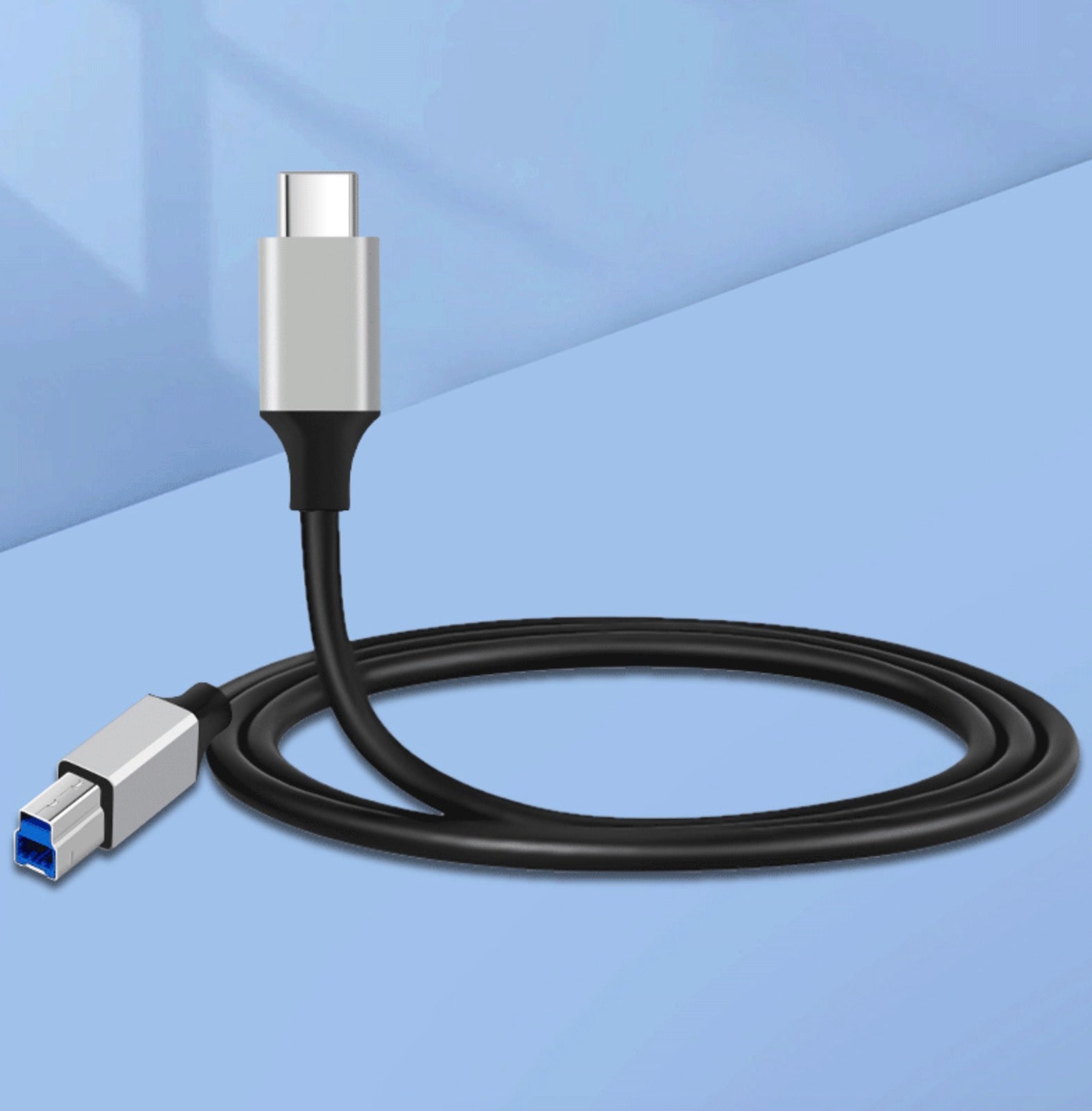 USB C to USB Type B 3.0 SuperSpeed 5Gbps Printer Scanner Cable