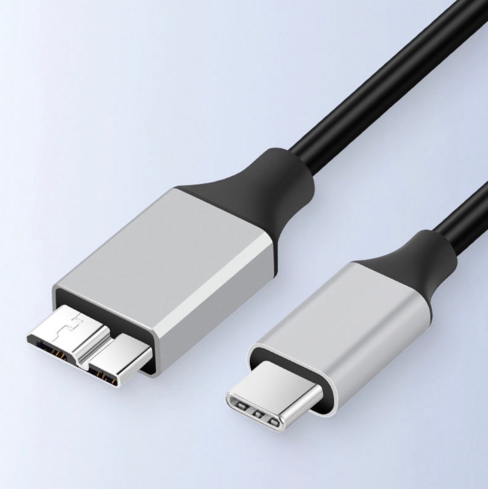 USB C Male to Micro B Male Hard Drive Data Cable