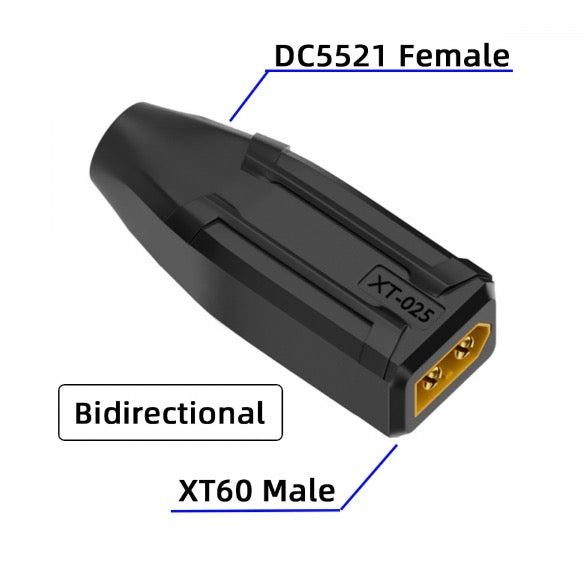 XT60 Male SC100 Protocol to DC 5.5x2.1mm Female Fast Charging DC Adapter