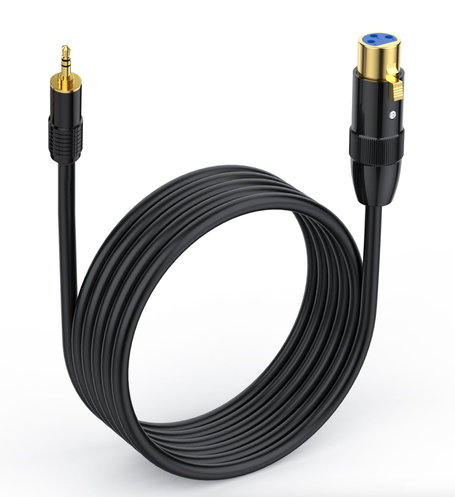 3.5mm to XLR Audio Cable | 3.5mm (1/8 Inch) TRS Stereo Male to XLR 3Pin Female Microphone Interconnect Extension Cable