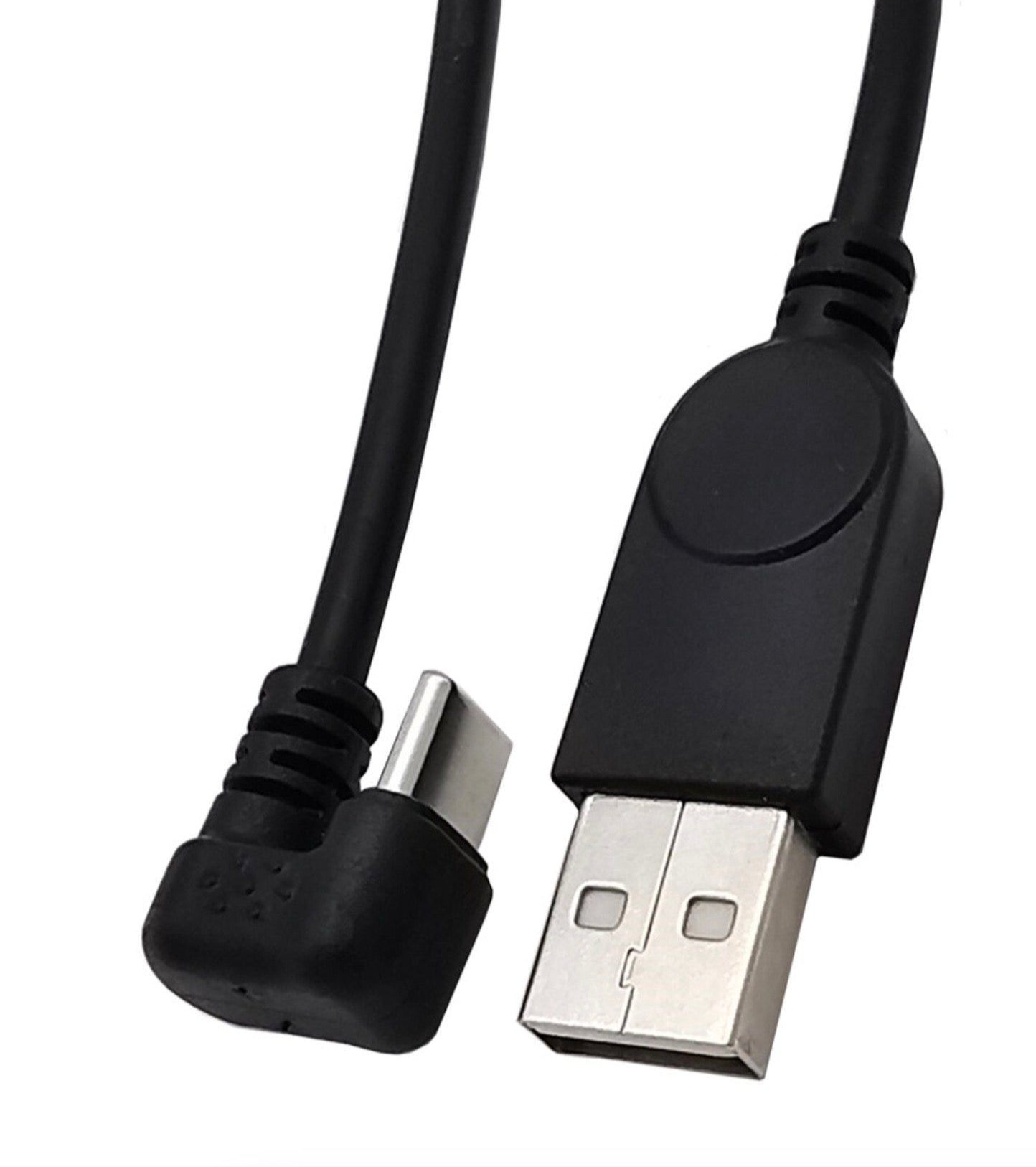 USB C U Shaped Cable, USB A to Type C Fast Data Charging Angled Cable