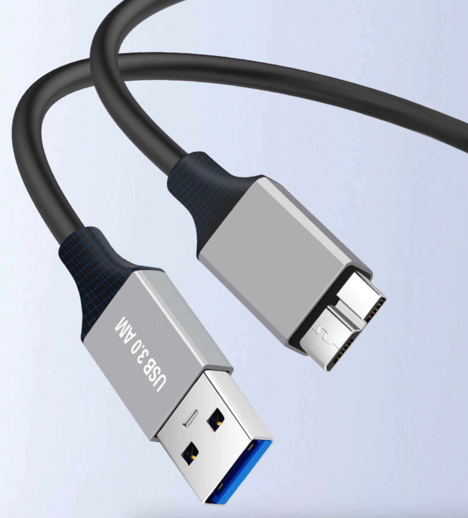 Micro B to USB 3.0 Type A External Hard Drive Cable