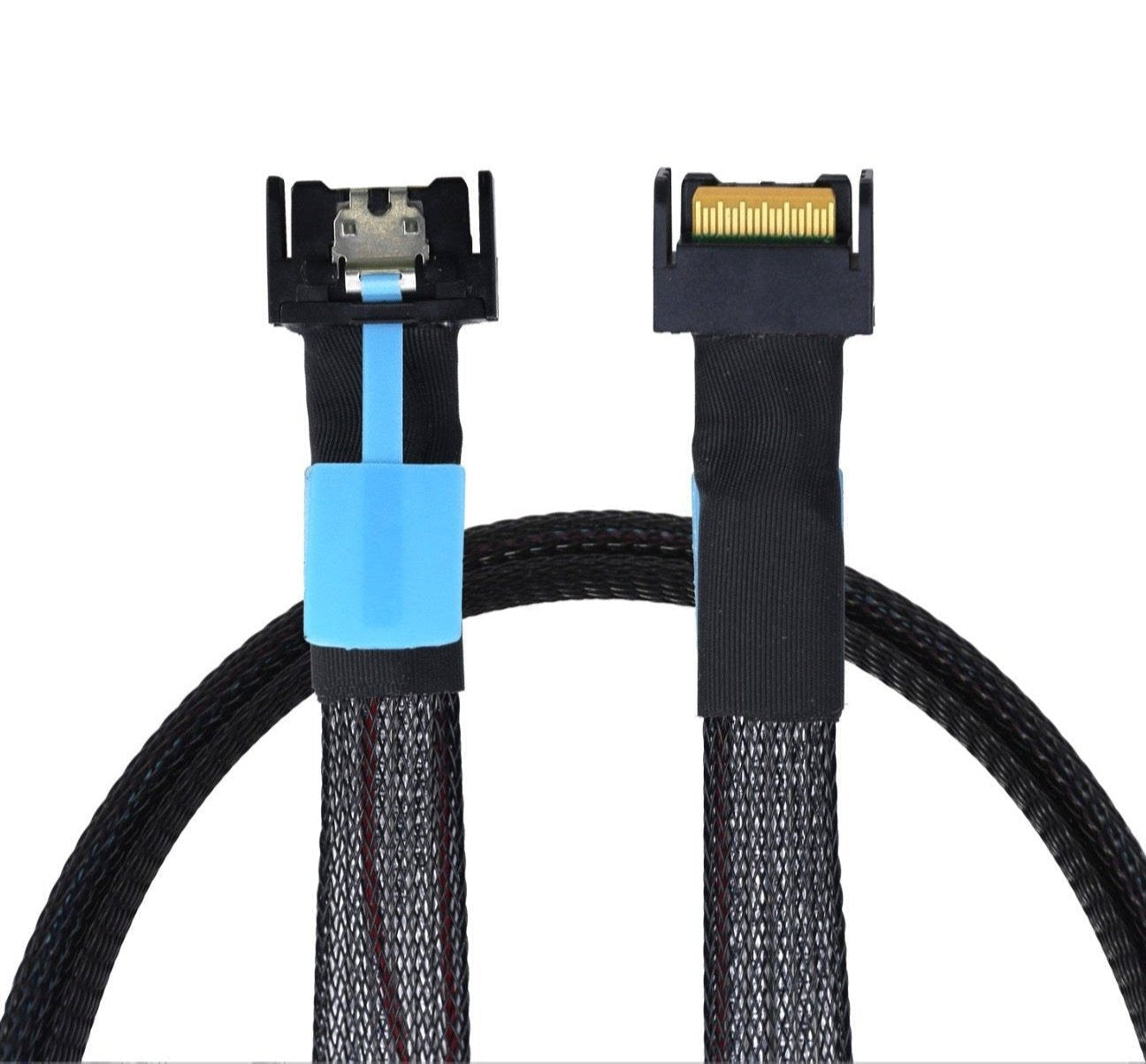 PCI-E 5.0 Mini Cool Edge IO MCIO PCI-E 4i 38Pin to MCIO 4i SFF-TA-1016 Extender Cable | Male to Male