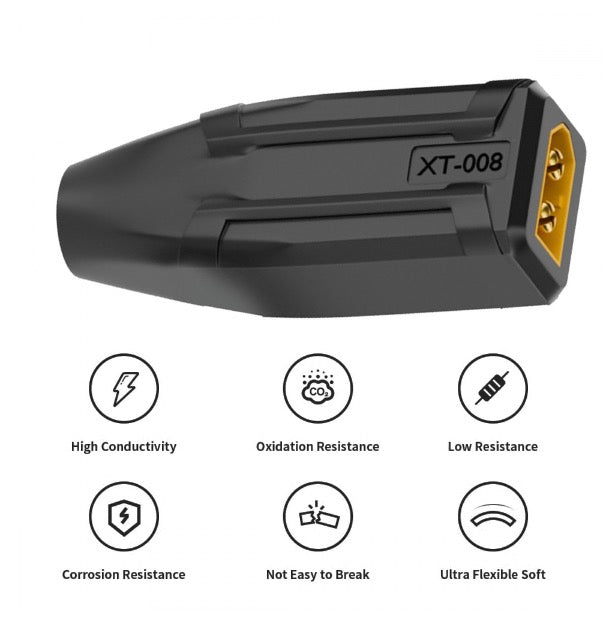 XT60 Male SC100 Protocol to DC 5.5x2.5mm Female Fast Charging Adapter