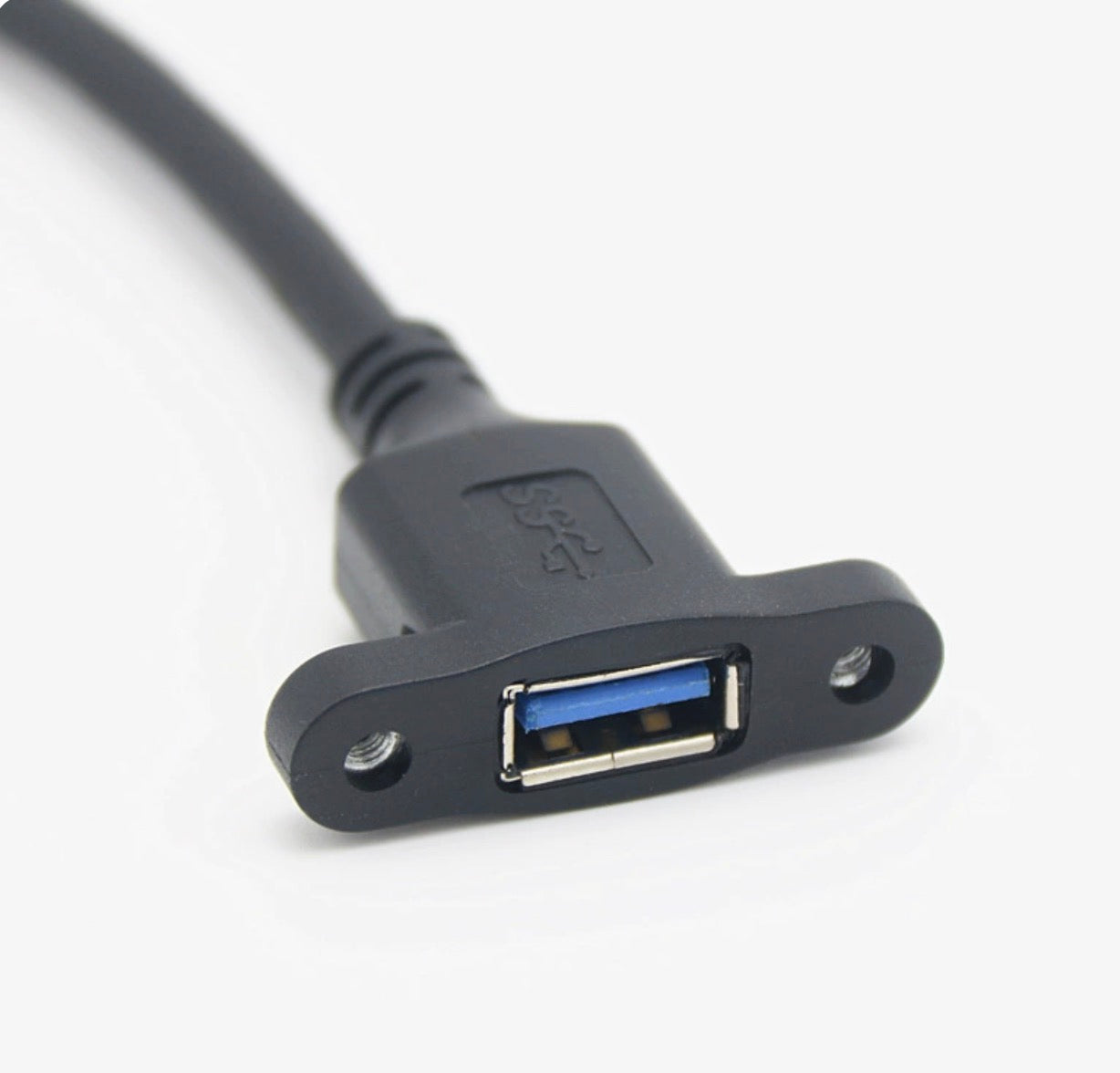 USB 3.0 Extension Cable, USB A Male to A Female Panel Mount Connector