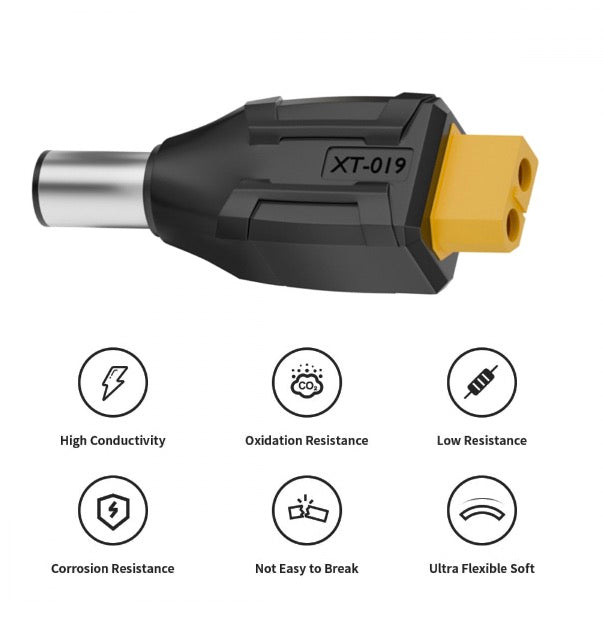 XT60 Female SC100 Protocol to DC 7.4x5.0mm Male Fast Charging Adapter