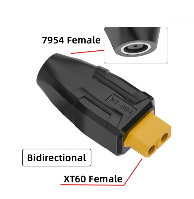 XT60 Female SC100 Protocol to DC 7.9x5.4mm Female Fast Charging Adapter