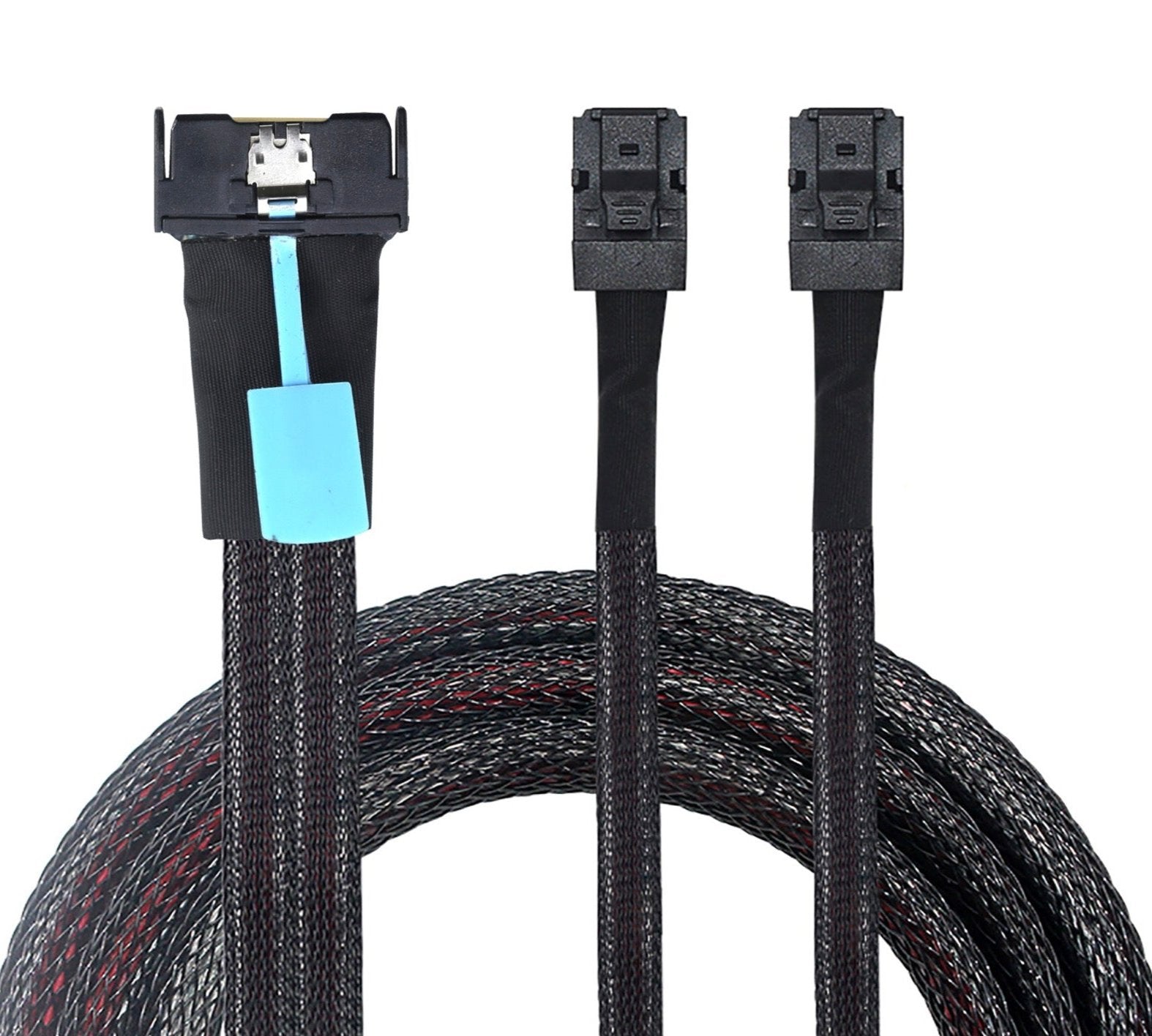 MCIO 8I 74P Slimline SAS to 2 x SFF-8643 PCIE5.0 Adapter Server Cable