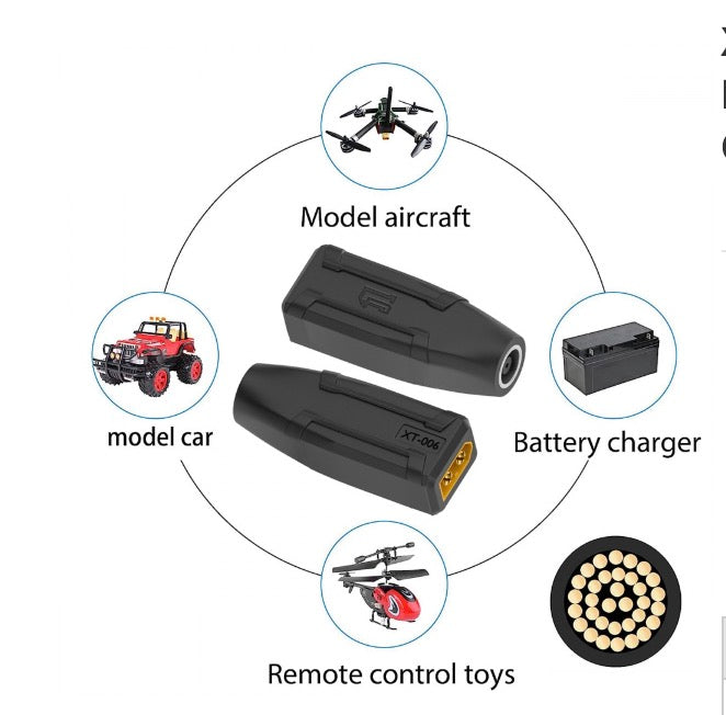 XT60 Male SC100 Protocol to DC 7.9x5.4mm Female Fast Charging Adapter